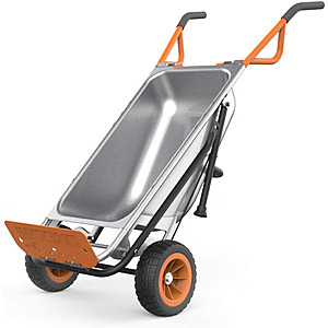 $134.99* | Worx 8-in-1 Aerocart Garden Cart / Wheelbarrow Heavy Duty Dolly (200-Lbs Lift) at Amazon