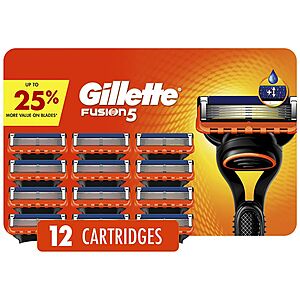 Gillette Fusion5 Razor Blade Refills for Men, 12.0 ea $20.39 AC's Free Walgreens Pick Up YMMV