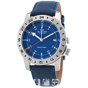 GLYCINE Airman Vintage GMT Quartz Blue Dial Men's Watch $171