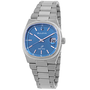 BULOVA Super Seville Sweeping Quartz 262kHz Blue Dial Men's Watch $374
