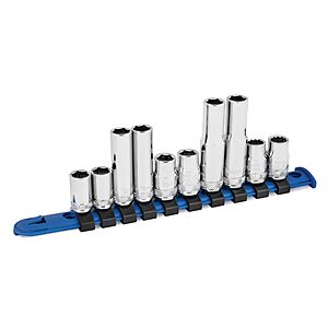Titan 67010 10-Piece 1/4-Inch and 3/8-Inch Drive 10mm Socket Set