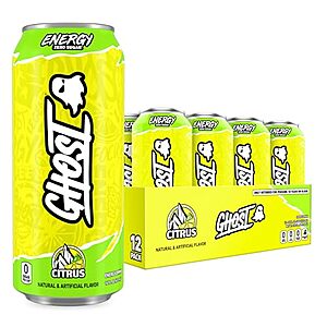 12-Pack 16-Oz Ghost Energy Drinks - $20.99 - 25% S&S Coupon YMMV at Amazon
