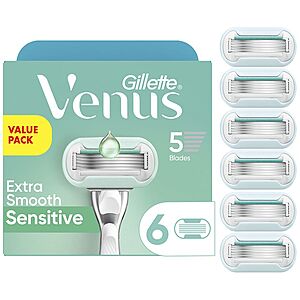 Gillette Venus Women's Razor Blade Refills 6ct (2 types) $9.90acs YMMV Free Walgreens Pick up at $10
