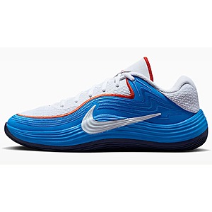 Nike Men's Precision 8 Low Basketball Shoes (White/Light Photo Blue/Picante Red/White) $50.98 + Free Shipping