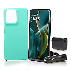 QVC.com NEW CUSTOMERS $74.99 ac Tracfone Moto G 2025 128GB w/1500 Talk/Text/Data & Accessories