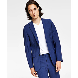 Calvin Klein Men's Slim-Fit Wool-Blend Stretch Suit Jackets )Blue, Various Sizes) $69.99 + Free Shipping