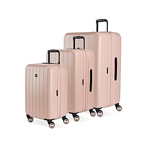 3-Piece SwissGear Wanderlust Pro Lightweight Expandable Spinner Set (Pink, 20/24/28) $99.99 + Free Shipping w/ Prime