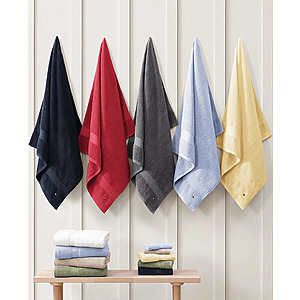 30" x 54" Tommy Hilfiger Home Modern American Cotton Bath Towels (Solid, Various Colors) $6.99 + Free Store Pickup at Macy's or F/S on $39+