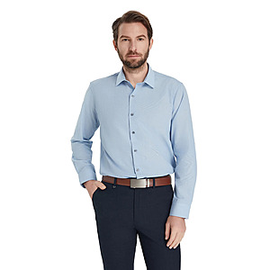 Alfani Men's Slim-Fit Solid Dress Shirt (Various Colors, Sizes: S-XL) $15 + Free Pickup at Macys or Free Shipping on $39+
