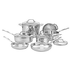 11-Piece Cuisinart Chef's Stainless-Steel Classic Cookware Set + $20 Kohl's Cash $112.49 + Free Shipping