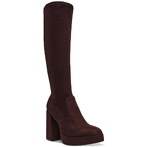 Steve Madden Women's Twain Platform Knee-High Stretch Boots (Brown, Black, Sizes: 6.5-11) $27.76 + Free Store Pickup at Macy's or Free Shipping on $39+