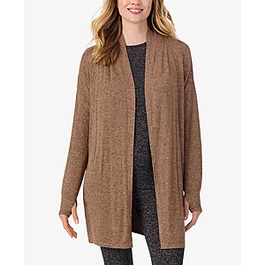 Cuddl Duds Women's SoftKnit Wrap Top (Taupe Htr) $8.06 + Free Store Pickup at Macy's or Free Shipping on $39+