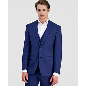 Calvin Klein Men's Slim-Fit Wool-Blend Stretch Suit Jackets (Blue, Various Sizes) $67.50 + Free Shipping