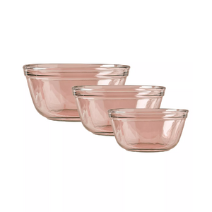 3-Piece Anchor Hocking Glass Mixing Bowl Set (Rosewater, Green) $14.93 + Free Pickup at Macys or F/S on $39+