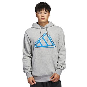 adidas Men's Graphic Big Logo Hoodie (Medium Gray, Sizes: S-L) $16.46 + Free Store Pickup at Macy's or Free Shipping on $39+
