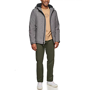Tommy Hilfiger Men's Softshell Hooded Jacket (Heather Gray, Sizes: S-L) $39.00 + Free Shipping
