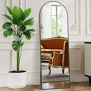 59" x 16" EDX Arched Full Length Floor Mirror (Black) $29.88, 56"x15" (Rectangle) $26.99 + Free Shipping w/ Walmart+ or on $35+
