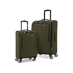 Samsonite Saire LTE 2-Piece Expandable Softside Spinner Luggage Set (Olive Green, Carry-On/Medium) $133.99 + Free Shipping w/ Prime