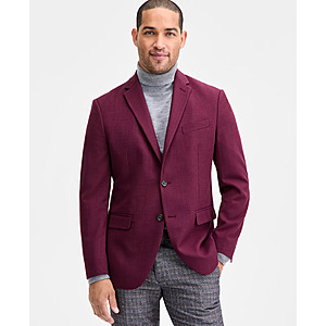 Kenneth Cole Reaction Men's Slim-Fit Techni-Cole Solid Weave Sport Coat (Burgundy) $59.99 + Free Shipping