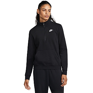 Nike Women's Sportswear Club Fleece 1/2-Zip Sweatshirt (2 Colors) $28 + Free Store Pickup at Macy's or Free Shipping on $39+