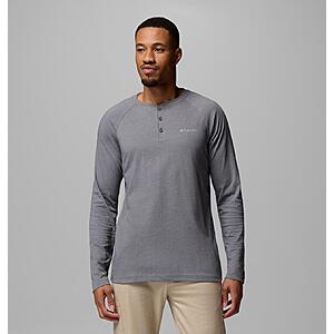 Columbia Men's Thisletown Hills Raglan Shirt (City Grey Heather, Sizes: XS-XL) $17.50 + Free Shipping