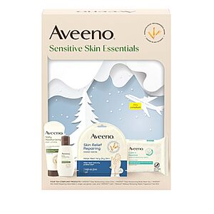 4-Piece Aveeno Sensitive Skin Essentials Gift Set $9.97 w/ S&S + Free Shipping w/ Prime or on $35+