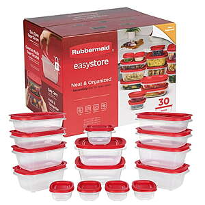 Sam's Club Members: 30-Piece Rubbermaid EasyStore Food Storage Container Set w/ Lids $14.97 + Free S&H w/ Sam's Plus Membership