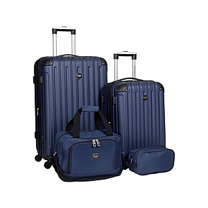 4-Piece Travelers Club Midtown Expandable Hardside Luggage Set (Navy Blue) $54.99 + Free Shipping w/ Prime