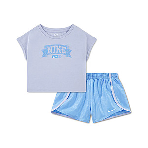 2-Piece Nike Toddler Girls' Lace It Up Crewneck T-Shirt & Shorts Set (University Blue, Sizes: 2Y=4T) $19.13 + Free Store Pickup at Macy's or Free Shipping on $39+