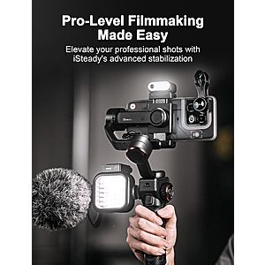 hohem iSteady M6 Kit Gimbal Stabilizer for Smartphone, 3-Axis Phone Gimbal with AI Tracking $105.34