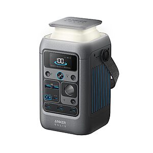 Anker SOLIX C300 DC Power Bank Station, Outdoor 288Wh Portable Power Station, LiFePO4 Battery, 300W Solar Generator (No Wall Charger Included) $149.99