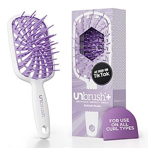 FHI Heat UNbrush Plus &mdash; Curly Hair Brush for Gentle & Effective Detangling on Wet or Dry Fragile Hair Types $12.6