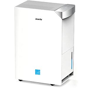 AEOCKY 5500 Sq.Ft 105 Pint/D Energy Star Version 6.0 Dehumidifier, Smart Compressor Dehumidifier with Drain Hose, Intelligent Humidistat,for Basement,Bedroom,Home,Bathroom