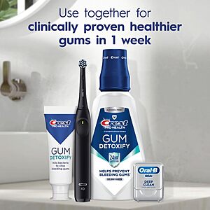 Crest Pro-Health Gum Detoxify Deep Clean Toothpaste 4.8 oz - Anticavity, Antibacterial Flouride Toothpaste, Clinically Proven, Gum and Enamel Protection, Plaque Control