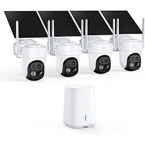 Piojeer Dual-Lens Outdoor Wireless WiFi Security Camera System for Home, No Subscription Required $219.99