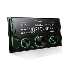 Pioneer MVH-S622BS Double Din Digital Media Receiver &ndash; Bluetooth, SiriusXM, Color Change, USB, FLAC, Voice Control, 50W x 4 Output, 13-Band EQ, AM/FM Radio $107.99