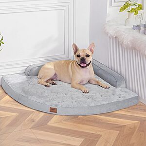 MEKIY Orthopedic Waterproof Dog Bed with Sides for Large Sizes Dogs $22.99