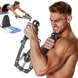 FLYBIRD Twister Arm Trainer, Hydraulic Power Core Twister Chest Workout Equipment, Adjustable 22-440LBS Chest Trainer Black $32.63
