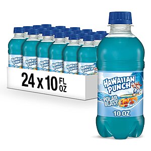 [S&S] Hawaiian Punch Polar Blast Fruit Juice Drink, 10 Fl Oz Bottles, 24 Count (4 Packs Of 6) $6.94