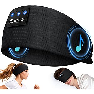LOVE EYE Sleep Sport Headphones Wireless Bluetooth 5.4 Headband Headphone $7.99