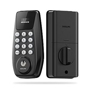 DESLOC C100 Keyless Entry Door Lock with Visual Display, Auto Lock $21.99