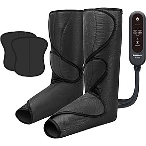 FIT KING Leg Massager for Circulation and Pain Relief, Air Compression Leg and Foot Massager $41