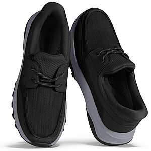 Coostar Mens Orthopedic Slip On Shoes with Arch Support Hands Free Loafers Casual Comfortable Walking Shoe Black Size 8.5 $23.99