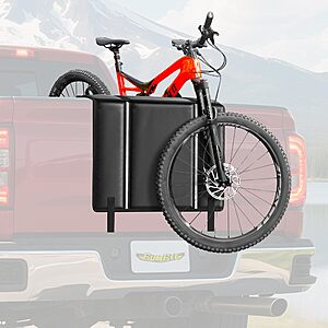Bumbee Tailgate Bike Pad - Holds 2 Mountain Bikes with Reflective Safety Strips & 2Tool Pockets, for Outdoor Bicycle Transportation $15.99