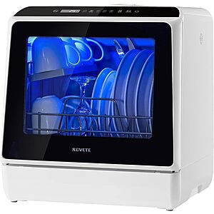 NOVETE Portable Countertop Dishwashers for Small Apartments $289.98