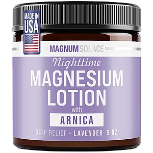 [S&S] Magnum Solace Nighttime Magnesium Lotion with Arnica &ndash; Highly Concentrated Magnesium for Muscles & Joints $5.94