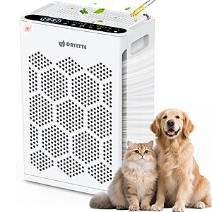 DAYETTE Air Purifiers for Home Large Room Up to 2400 Ft&sup2; with HEPA 14 Filter, Pet Air Purifier with Washable Prefilter $52.99