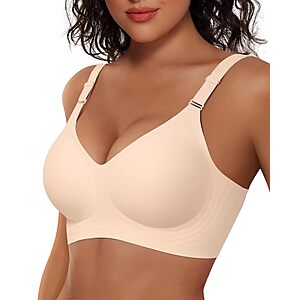 Vertvie Jelly Bra No Underwire Seamless Push Up Full Coverage $8.49