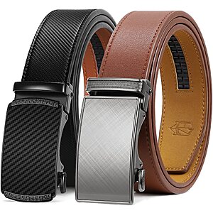 2-Pk Zitahli Leather Ratchet Belt $13.29
