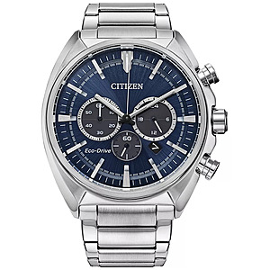 Citizen Men's Chronograph Eco Drive Sport Stainless Steel Bracelet Watch 45mm $212.5